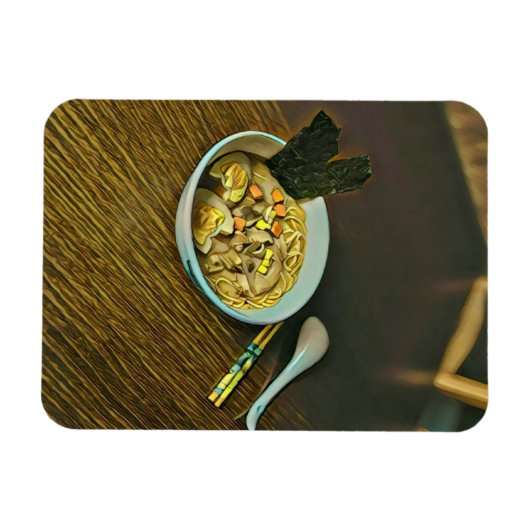 Noodle Liebesdesign Magnet (Horizontal)