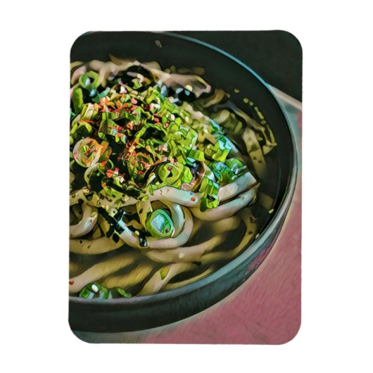 Noodle Liebesdesign Magnet (Vertikal)