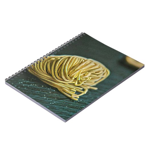 Noodle Liebesdesign Notizblock (Linke Seite)