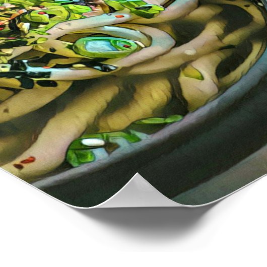 Noodle Liebesdesign Poster (Ecke)