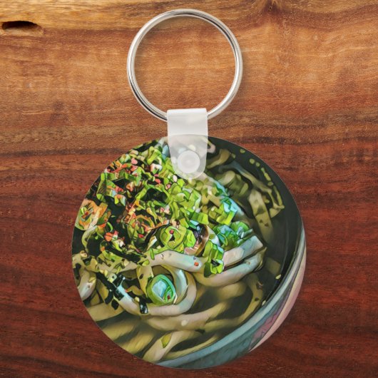 Noodle Liebesdesign Schlüsselanhänger (Vorderseite)