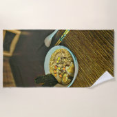 Noodle Liebesdesign Strandtuch (Vorderseite)