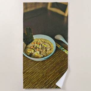 Noodle Liebesdesign Strandtuch