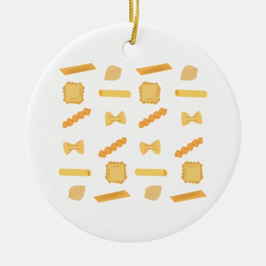 Noodle Shapes Keramik Ornament (Vorne)