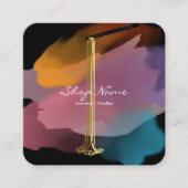 Noodle Shop Business Card Quadratische Visitenkarte (Vorderseite)