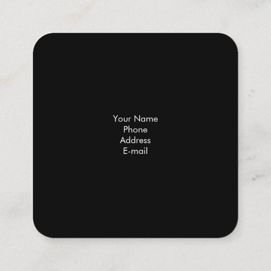 Noodle Shop Business Card Quadratische Visitenkarte (Rückseite)