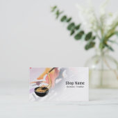 Noodle Shop Business Card Visitenkarte (Stehend Vorderseite)
