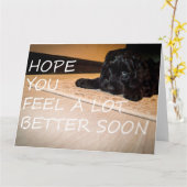 Noodle will dir, besser groß zu sein karte (Gelbe Blume)