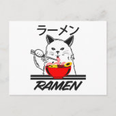 Noodles Anime Manga Funny Niedlich Japan Otaku Cat Postkarte (Vorderseite)