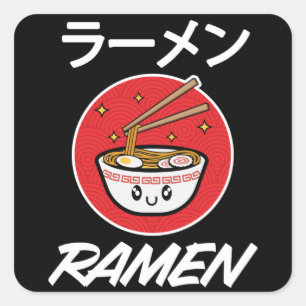 Noodles Anime Manga Funny Niedlich Japan Otaku Des Quadratischer Aufkleber