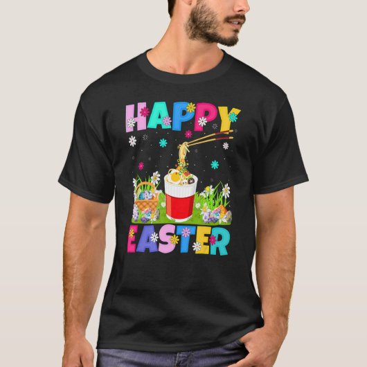 Noodles Happy Ostersonne Cup Noodles Ostersonne T-Shirt (Vorderseite)