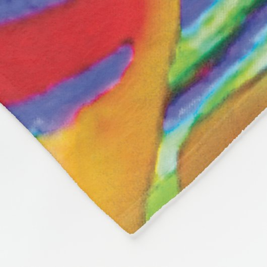 Noodles Kaleidoscope Fleece Blanket (Ecke)