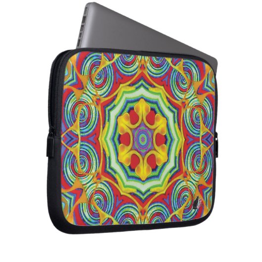 Noodles Kaleidoskop Laptop Sleeve (Vorne Rechts)