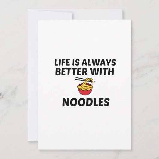 NOODLES LIFE IST BESSER DANKESKARTE (Vorderseite)