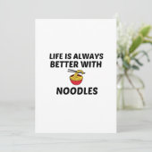 NOODLES LIFE IST BESSER DANKESKARTE (Stehend Vorderseite)