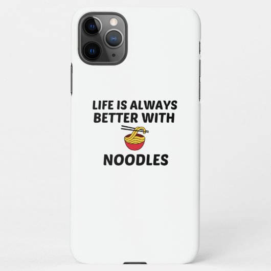 NOODLES LIFE IST BESSER iPhone HÜLLE (Rückseite)