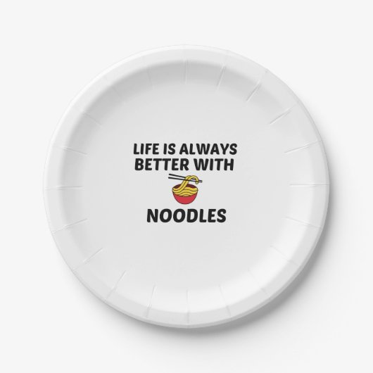 NOODLES LIFE IST BESSER PAPPTELLER (Vorderseite)