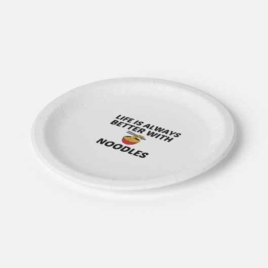 NOODLES LIFE IST BESSER PAPPTELLER (Schrägansicht)