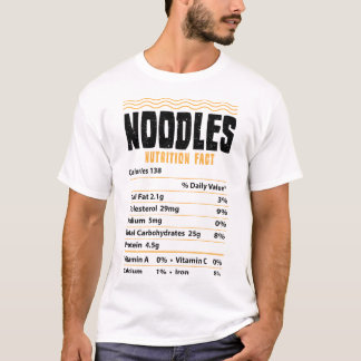 Noodles Nutrition Fakt - Nudeln T-Shirt