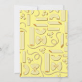 Noodles Pasta Kid 1. Geburtstag Party Italienisch Einladung (Rückseite)