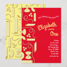 Noodles Pasta Kid 1. Geburtstag Party Italienisch