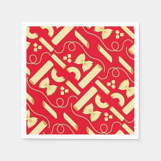 Noodles Pasta Kid 1. Geburtstag Party Italienisch Serviette (Vorderseite)