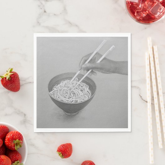 Noodles - Standard Luncheon Paper Napkins Serviette (Beispiel)