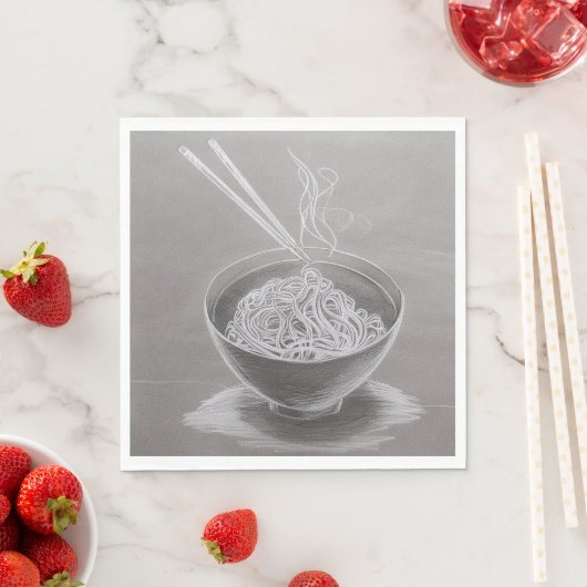 Noodles - Standard Luncheon Paper Napkins Serviette (Beispiel)