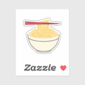 Noodles und Chopsticks Aufkleber (Blatt)