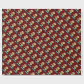 Noodles und Chopsticks Geschenkpapier (Flach)