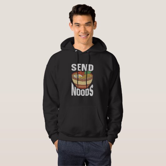 Noods Funny Japanese Ramen Noodle senden Hoodie (Vorne ganz)