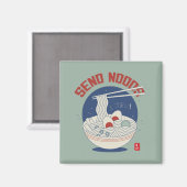 Noods japanische Nudelsuppe Ramen senden Magnet (Vorderseite/Rückseite)