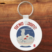 Noods japanische Nudelsuppe Ramen senden Schlüsselanhänger (Vorderseite)