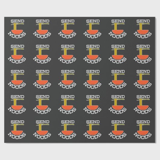 Noods - Noodle Lover Asian Food Pub Geschenkpapier (Flach)