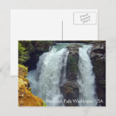 Nooksack Falls in Washington Postkarte (Vorne/Hinten)