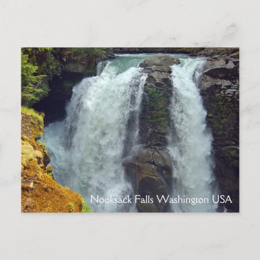 Nooksack Falls in Washington Postkarte (Vorderseite)