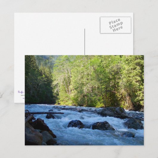 Nooksack River Postkarte (Vorne/Hinten)