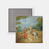 Noon, 1799 (Öl auf Leinwand) Magnet (Vorderseite/Rückseite)