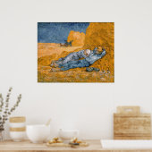 Noon - Erholung von Arbeit von Vincent Van Gogh Poster (Küche)