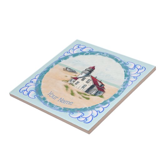 Noon Lighthouse Fliese (Seite)