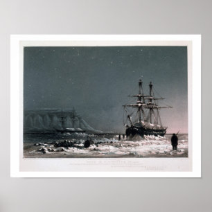 Noon: Mitte Winter, Port Leopold, von 'Ten Colou Poster
