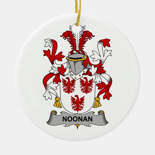 Noonan Familienwappen Keramik Ornament (Vorne)