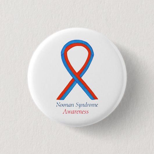 Noonan Syndrome Awareness Ribbon Button Buttone (Vorderseite)