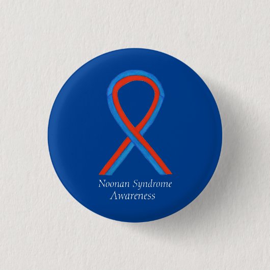 Noonan Syndrome Awareness Ribbon Button Buttone (Vorderseite)