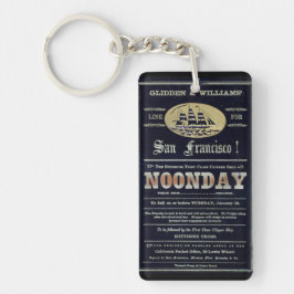 Noonday Clipper Segelschiff 1900 Schlüsselanhänger