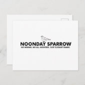 Noonday Sparrow Postkarte (Vorne/Hinten)