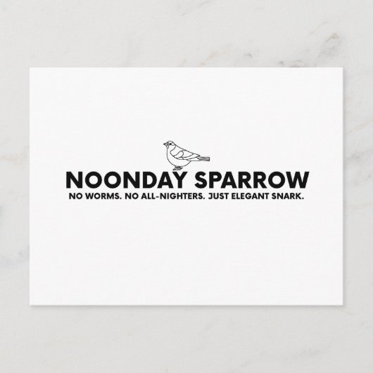 Noonday Sparrow Postkarte (Vorderseite)