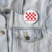 Noord-Brabant Flagge mit Namen Button (Beispiel)