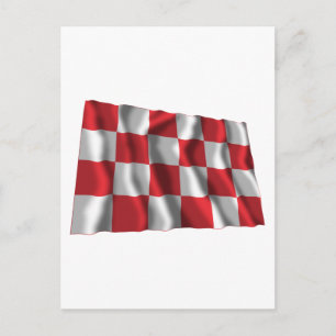 Noord-Brabant-Waving-Flag Postkarte
