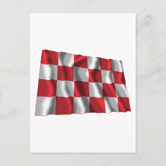 Noord-Brabant-Waving-Flag Postkarte (Vorderseite)